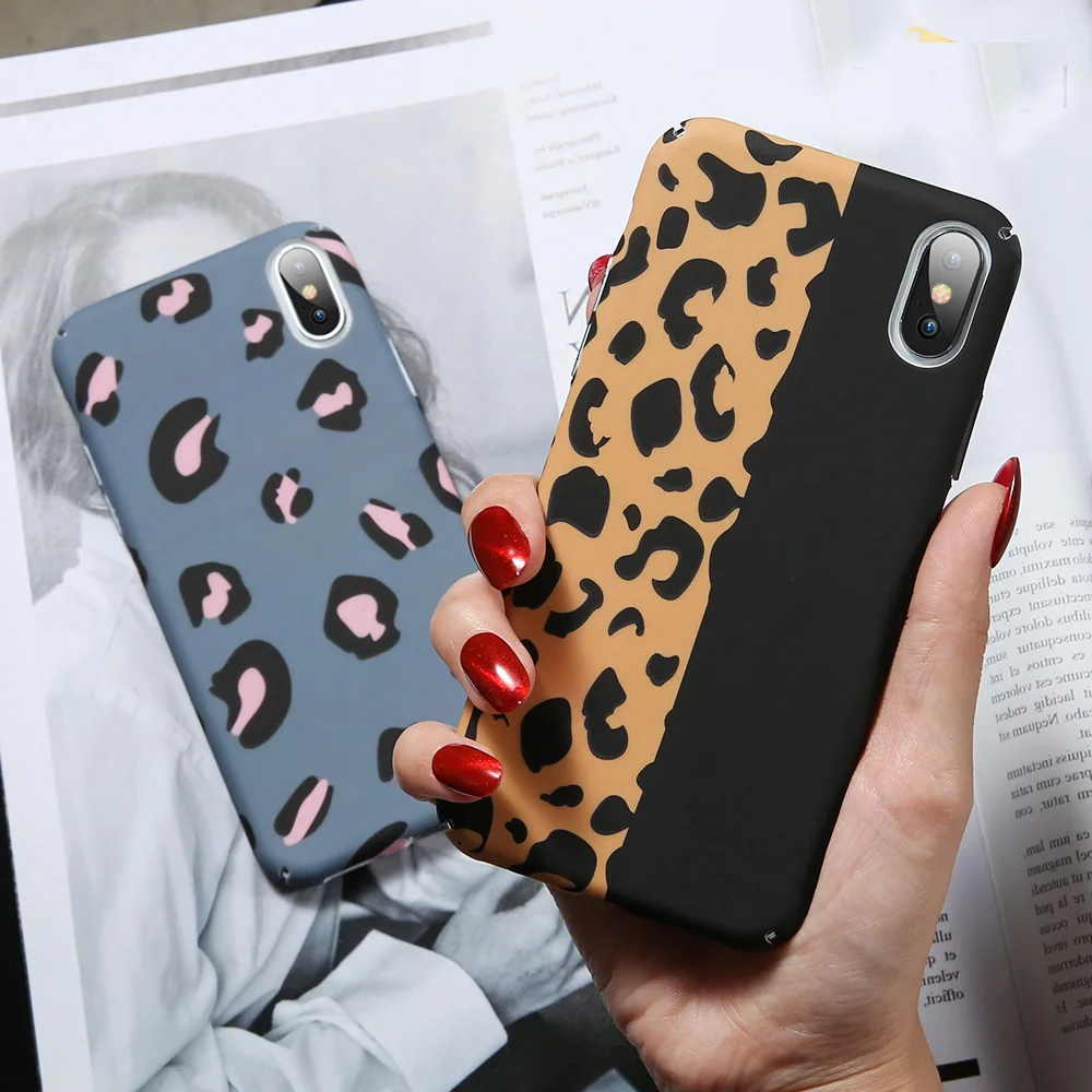 

abay Case For Samsung Galaxy A7 A5 A3 2017 A8 A6 Plus 2018 Etui Fashion Leopard Printing Case For Note 9 8 J4 J6 J8 2018