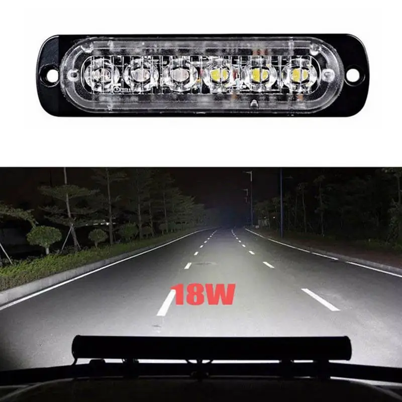 

BEESCLOVER 18W Spot LED Flashing Light Work Bar Driving Lamp for Off-road SUV Auto Car Boat Truck Signal lamp Spot LED Light