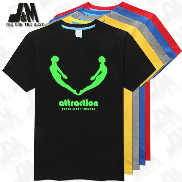

attraction shadow theatre group,Budapest, Hungary,Britain's Got Talent Champion,men&women luminous T-shirt glow in the dark
