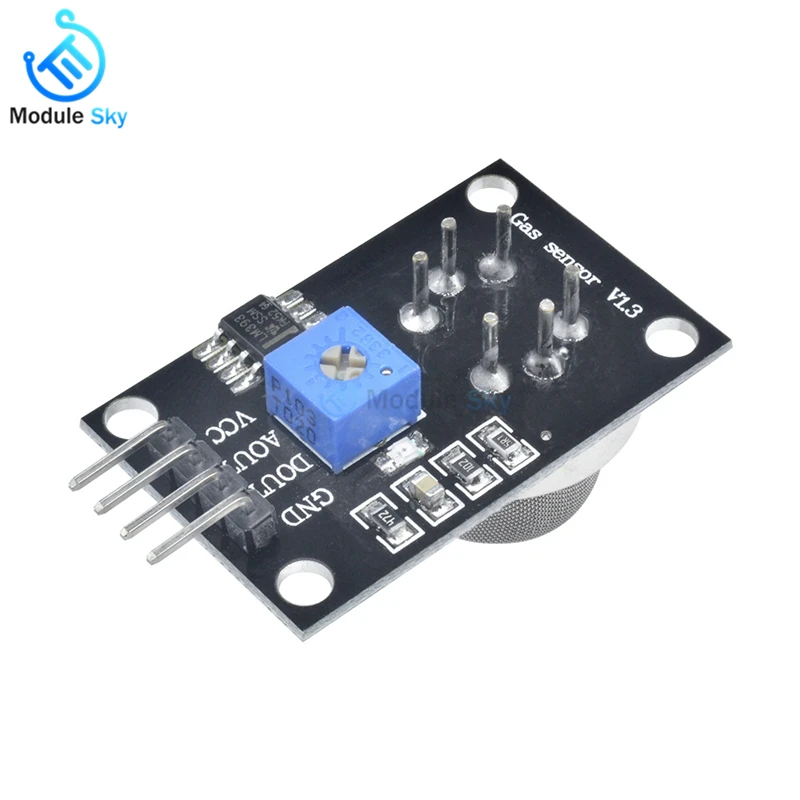 

MQ-2 MQ2 Smoke Gas Sensor V1.3 LPG Butane Hydrogen Gas Sensor Detector Module For Arduino TTL Output DC 5V 150mA High Sensitive