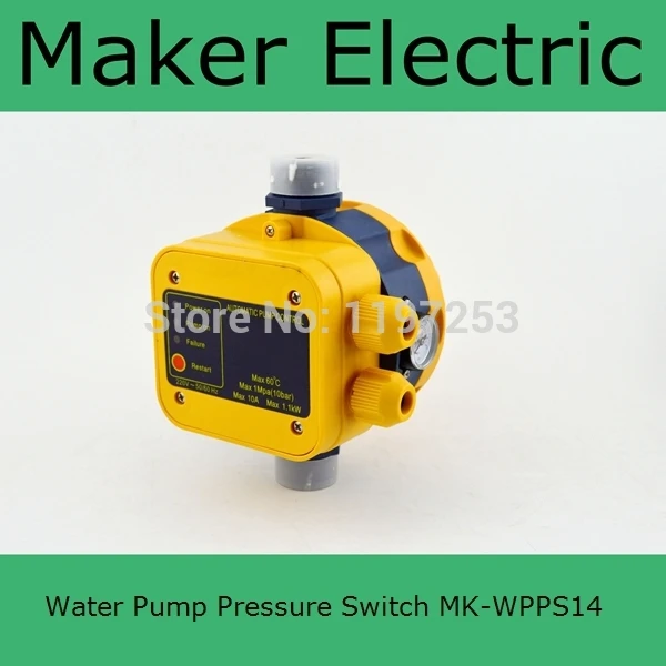 

Hot SaleMK-WPPS14 Guaranteed High Quality Automatic Electric Electronic Switch Control Water Pump Pressure Controller