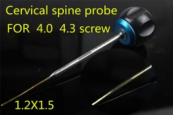 

medical orthopedic instrument Cervical spine probe 1.2X1.5MM for 4.0 4.35 bone screw open circuit device hole Open cone Reamer