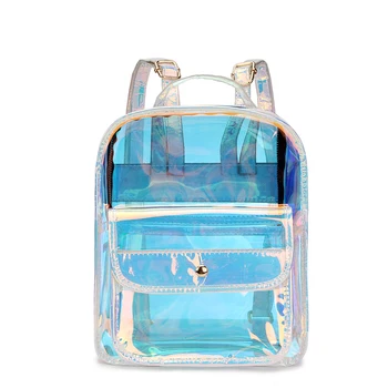 

High Quality Hologram Women Backpacks PVC Laser School Backpacks For Teenagers Girls Travel Shoulder Bag Waterproof School bag
