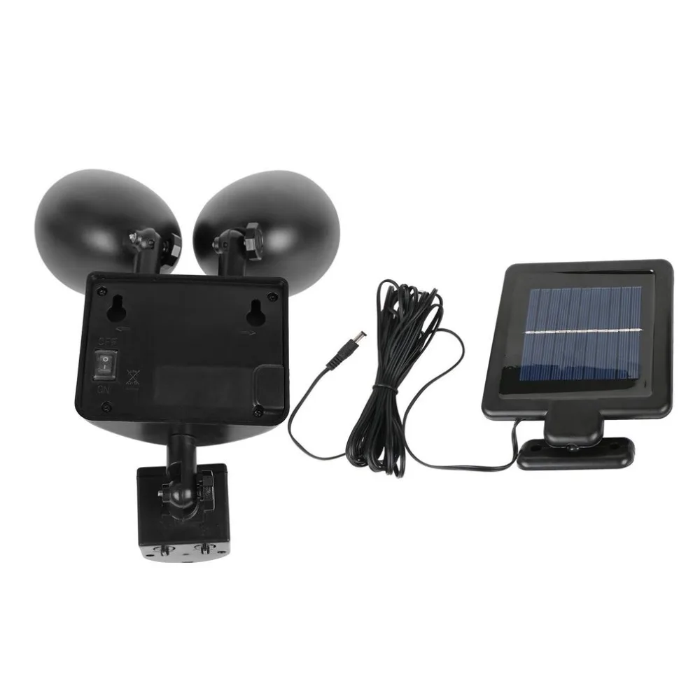Goedkoop 22 LED Dual Security Detector Zonne energie Spot Light Motion Sensor Nachtlampje Schijnwerper voor Outdoor Tuin Landschap Decor