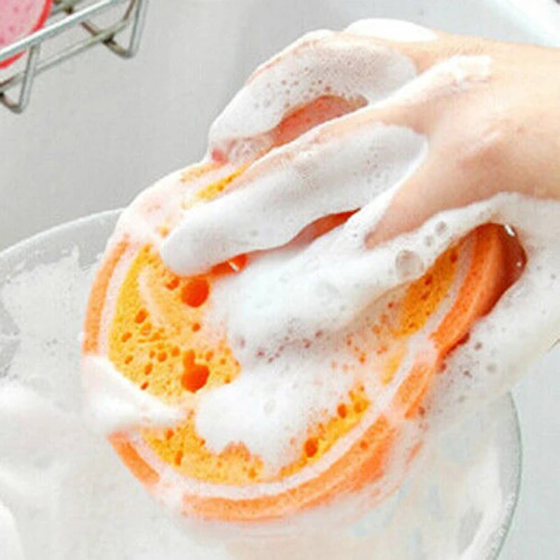 Новая волшебная фруктовая губка для чистки полотенец ткань для мытья кухонной посуды пенный коврик очиститель инструменты для мытья рук Очиститель скруббер
