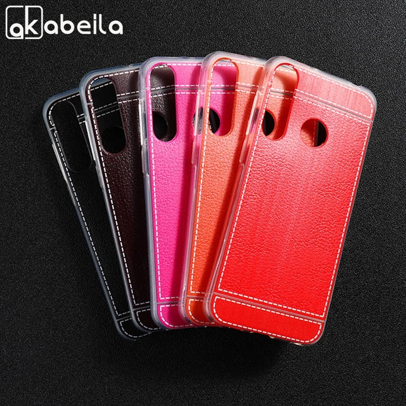 

Soft TPU Leather Case For Wiko View 3 Pro Cases Silicone Back Cover For Wiko View 3 Protective Housing Anti-Knock Shell Bumper