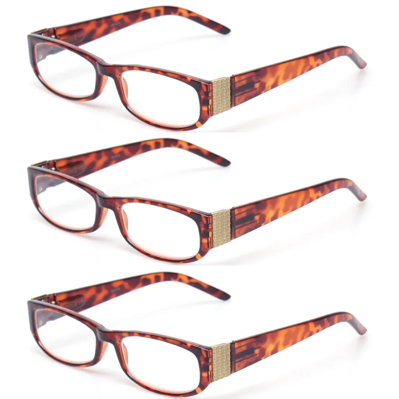 Buy Reading Glasses 3 Pack Great Value spring Hinge Men and Women Eyewears