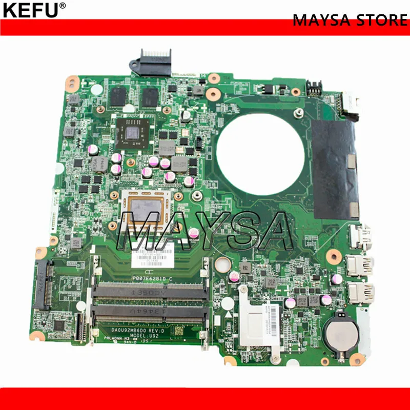 Материнская плата для ноутбука HP PAVILION 15 N15Z N100 737138 501 DA0U92MB6D0 REV:D 001 100%
