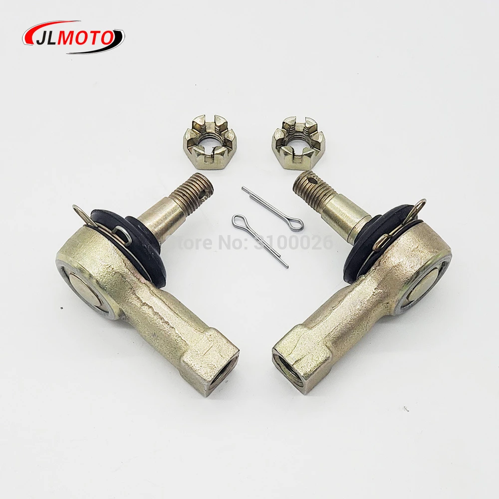 1 Pair of 12mm Round Ball Joint Tie Rod End Ball Head ATV Round 1 Pair of 12mm Round Ball Joint Tie Rod End Ball Head ATV Round