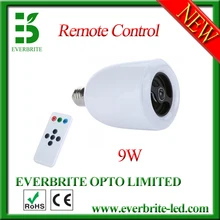 9 Вт Беспроводной E27 светодиодный светильник колонка с Bluetooth светомузыка лампы смарт-лампа