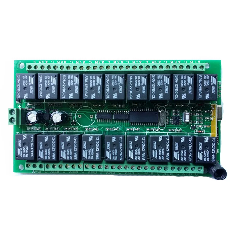 DC12V 18CH RF Wireless Remote Control Switch System 1pcs 18Key Transmitter + 1pcs 18CH Receiver Light Lamp Smart Home 315/433mhz