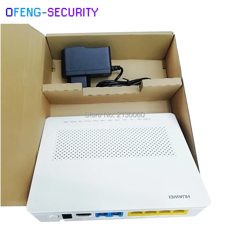 

5PCS Cheap epon onu huawei hg8346r 4FE+2Tel+1USB+WIFI epon ont device, English firmware optic fiber terminal
