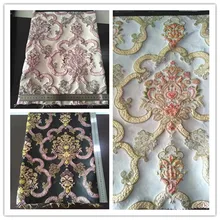 Золотая свадебная жаккардовая парча ткань для платья, 100*145 см, Diy Швейные ткани, вечернее платье лоскутное материал ткани HG15