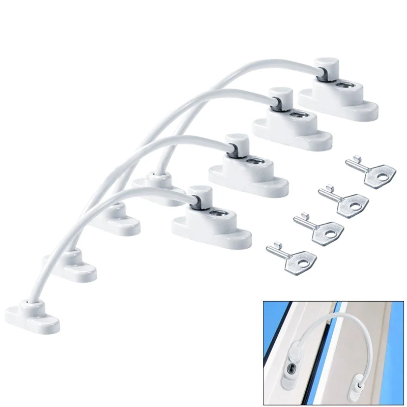 1/2/4 шт ограничитель для дверей и окон безопасности запирающий кабель провода