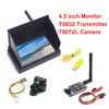 Monitor receptor inalámbrico LCD de 4,3 pulgadas, 48CH, 480x22, batería integrada TS832, 48CH, 600mW, 700TVL, cámara PAL de 2,8mm para Dron teledirigido FPV ► Foto 1/6