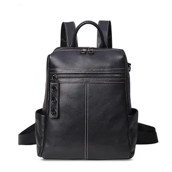 

real natural leather bagpack for women 100% cow genuine leather backpack female backpack school bags for girls mochila feminina