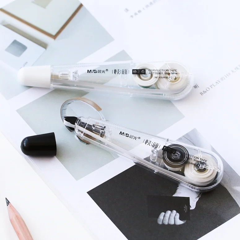 

Transparent pen Shape Correction tape reative modeling students kawaii 6m School supplies Office stationery Kawaii