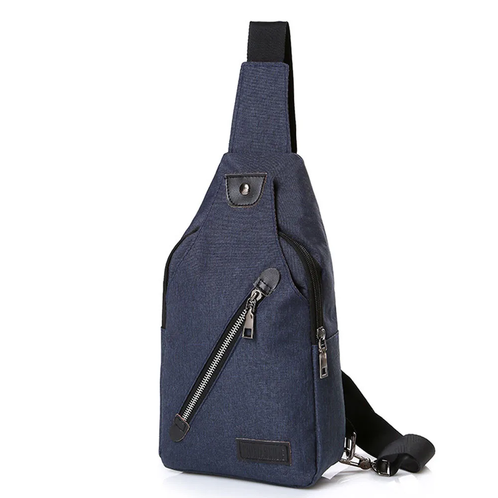 

Outdoor Sports Canvas Unbalance Backpack Man Crossbody Shoulder Bag Camping hiking Chest Bag Pack Pouch drop #YL5