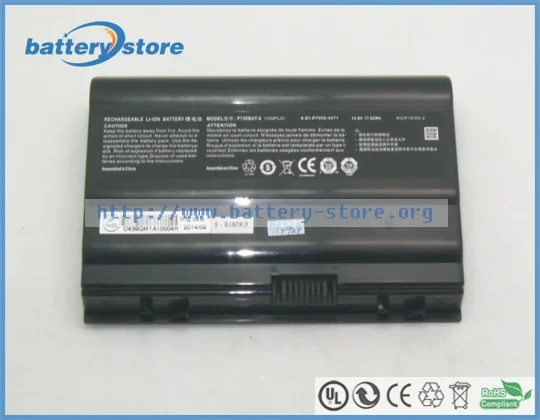 Genuine battery P750BAT-8 6-87-P750S-4273 for sager NP9775 NP9778 NP9755 NP9758 Sager NP9758-S 14.8V 5500mAh 82W | Компьютеры и офис