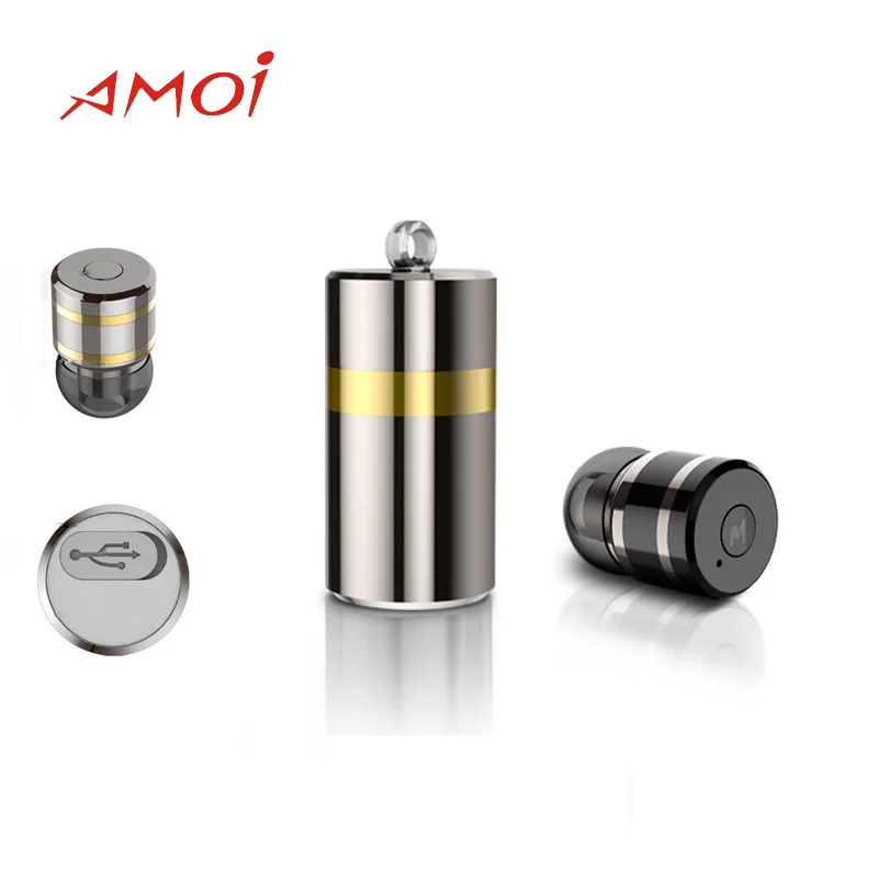 2018 Fashion Amoi M2 Bluetooth font b Wireless b font headset with USB font b charger