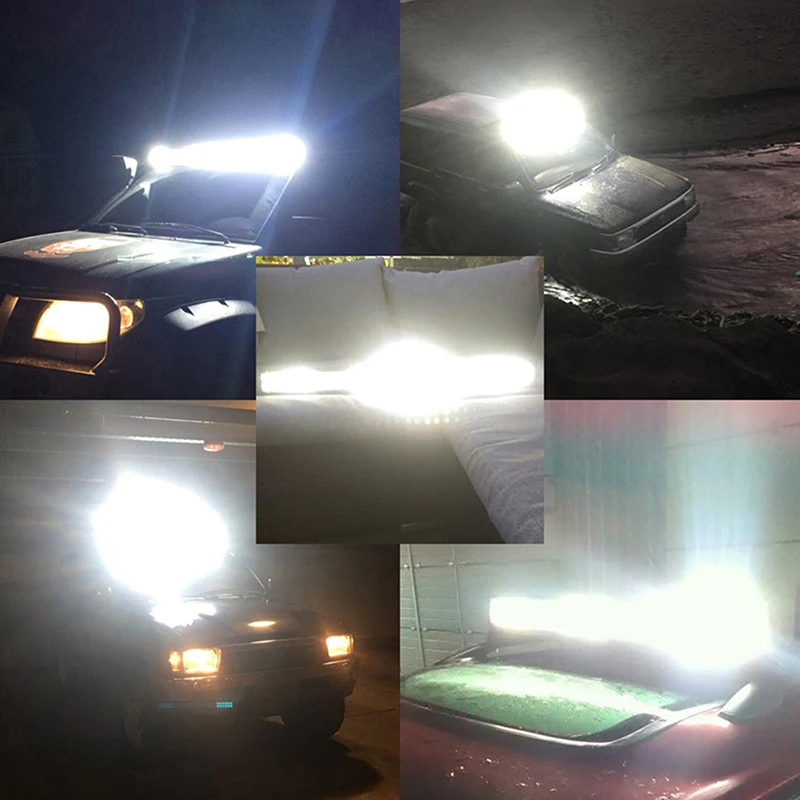tri row 3 row led light bar led driving light bar led work light bar led working light spotlight offroad lamp off road bulb bar led 4x4 4wd suv atv utv truck auto car pickup vechile lamp 12v 24v fog light headl (3)
