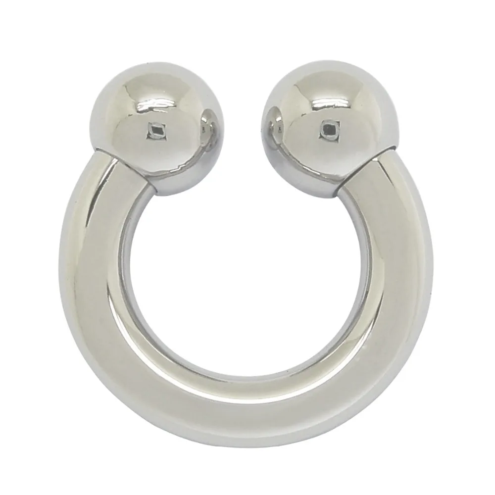 

3mm x 10mm thick 316L stainless steel body piercing jewelry circular barbell nipple piercing ring body jewelry