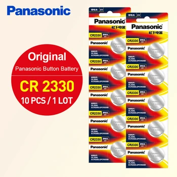 

10PCS/LOT Button Cell Batteries cr2330 for Panasonic CR 2330 DL2330 ECR2330 GPCR2330 3V Lithium Battery for Computer Toys