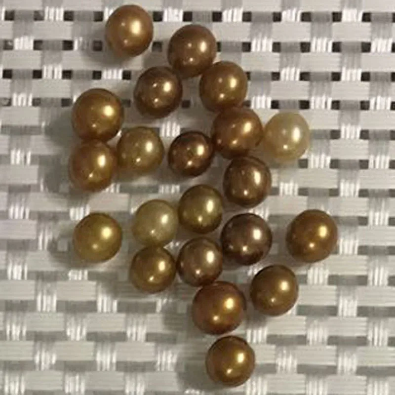 

20 Pcs 6-7mm AA+ Coffee Natural Party Gift Love Wish Pearl Colored Oyster Pearls