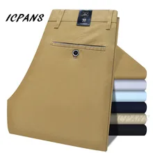 ICPANS 2019 Summer Men's Business Casual Pants Solid Color Stretch Pants Slim Formal Dress Trousers Male Plus Size 38 40 ICPANS 2019 Summer Men's Business Casual Pants Solid Color Stretch Pants Slim Formal Dress Trousers Male Plus Size 38 40