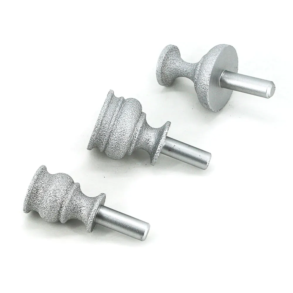 Brazing diamond grinding head cutter for  quartz stone, artificial stone, granite, marble, ceramic, hard plastic trimming GJ014