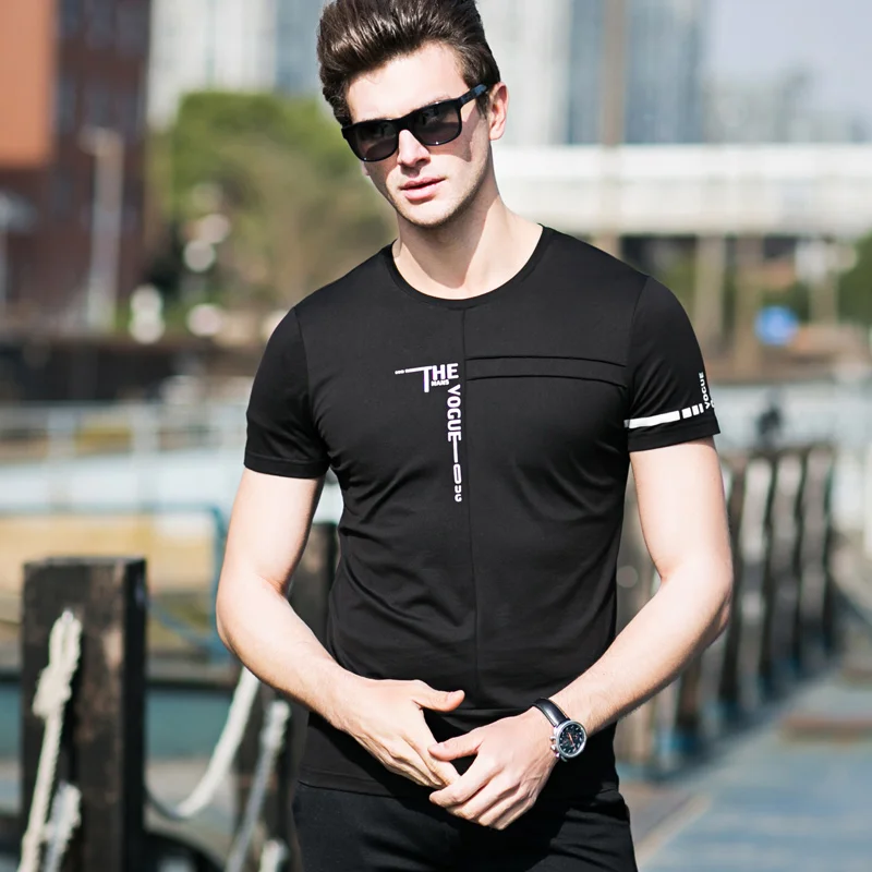 

Men's Summer Short Sleeve Print T-shirt Casual Cotton O-neck Letter Print T-shirt Raglan Sleeve T Shirt Fashion Cool Tees Tops