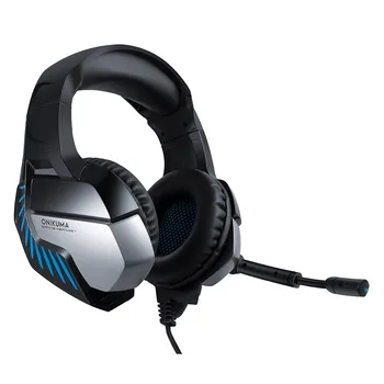 

Wired Headsets Powerful Bass Cool Shape With Excellent LED Lighting Retractable Headband For PlayStation 4 Laptop Tablet