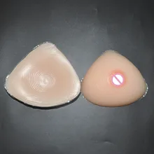 Mastectomy клейкая треугольная форма груди 500 г/пара поддельные груди трансвестита искусственная грудь силиконовый увеличитель груди чашка