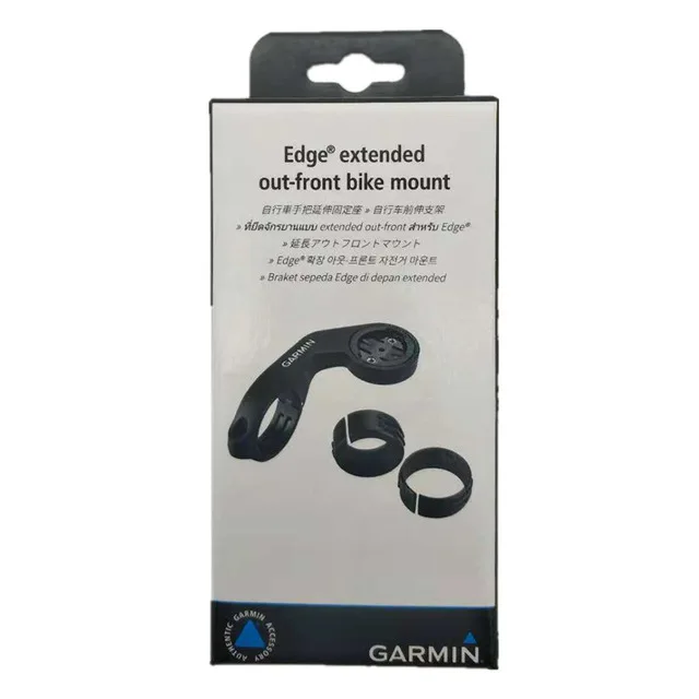 with box gps Garmin Расширенный передний Кронштейн держатель велосипедный Компьютер Крепление для edge 20/25/200/130/510/520/800/810/1000/ - Цвет: with box