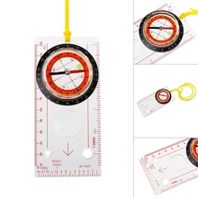 Уличное путешествие на выживание прозрачный Компас для ориентирования руководство Пешие прогулки и туристское снаряжение