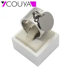 Fashion Silver Rings anillos Stainless Steel Big Party Charm Rings for Women FeMale boy High Quality