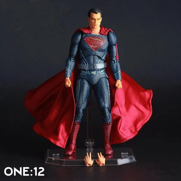  MOIVE Batman v Superman Dawn of Justice Superman PVC Action Figure Collectible Toy 16cm Bracket Is black