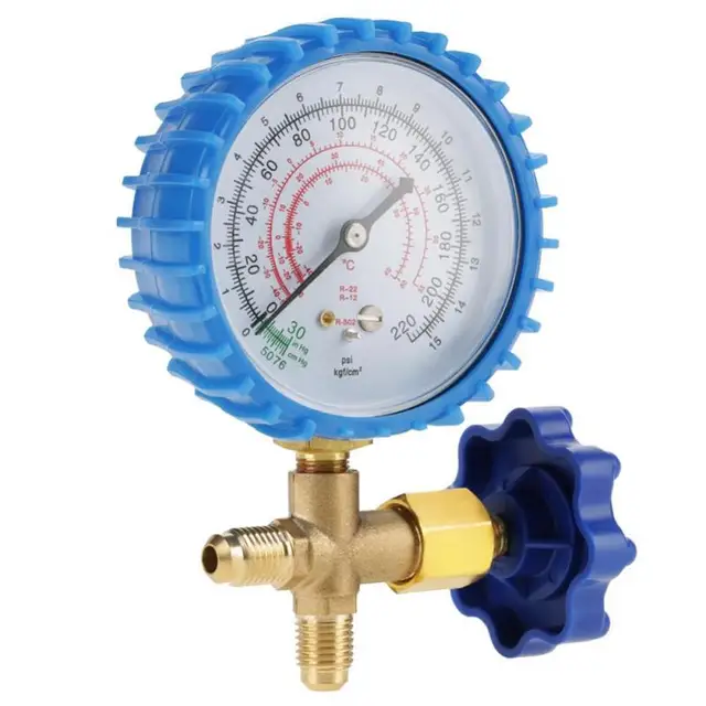 Air Conditioning Manometer Refrigerant Recharge Pressure Gauge Manometer Fit for R410A R22 R134A R404A