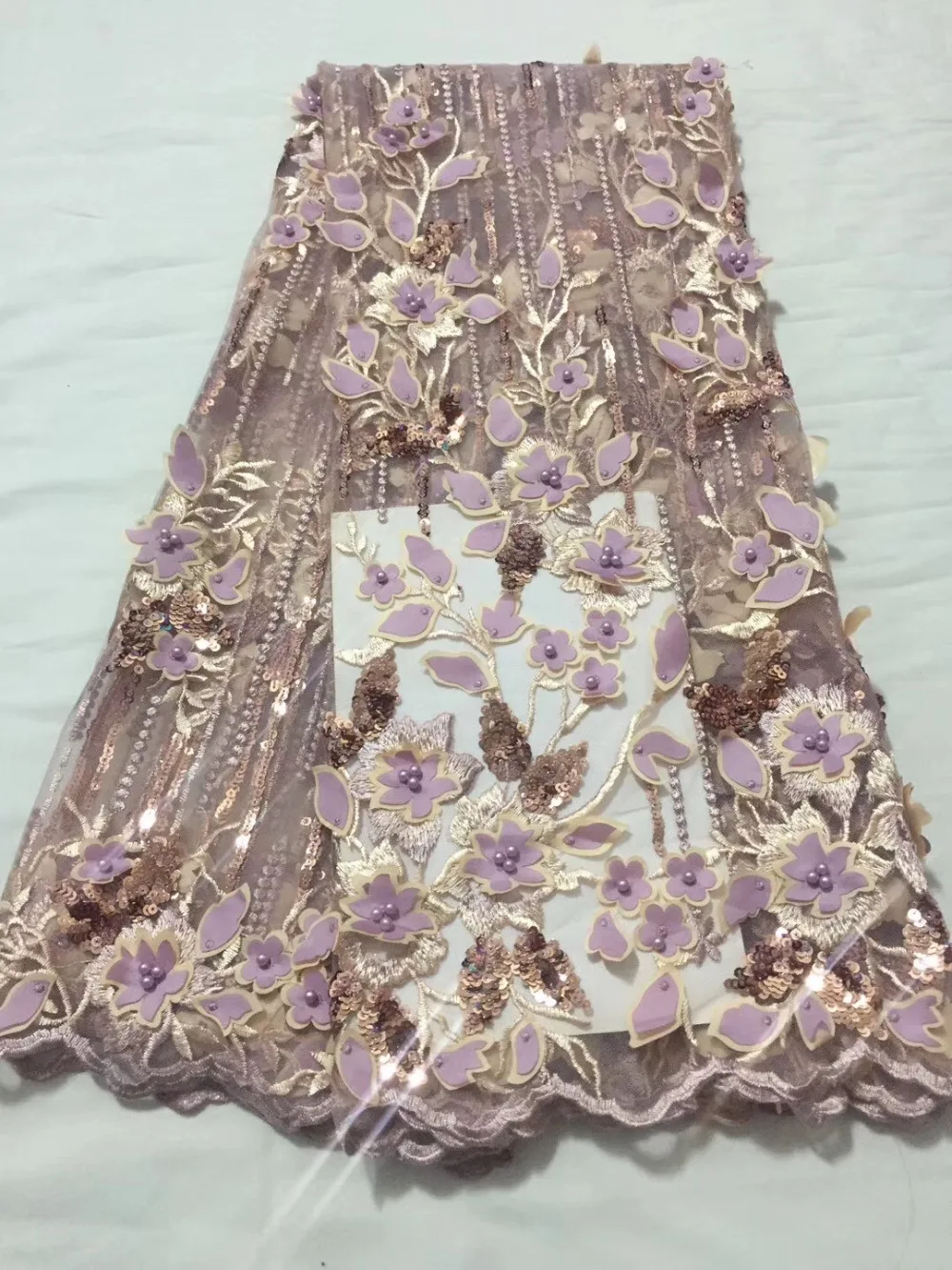 

Nigerian Lace Fabric 2018 High Quality Lace Blace French Tulle Lace Fabric With bead Party African Lace Material