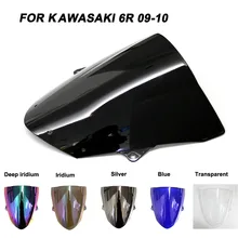 ABS Windscreen For Kawasaki Ninja ZX6R ZX10R ZX-6R ZX-10R 2009-2016 Motorcycle Windshield Iridium Wind Deflectors ABS Windscreen For Kawasaki Ninja ZX6R ZX10R ZX-6R ZX-10R 2009-2016 Motorcycle Windshield Iridium Wind Deflectors