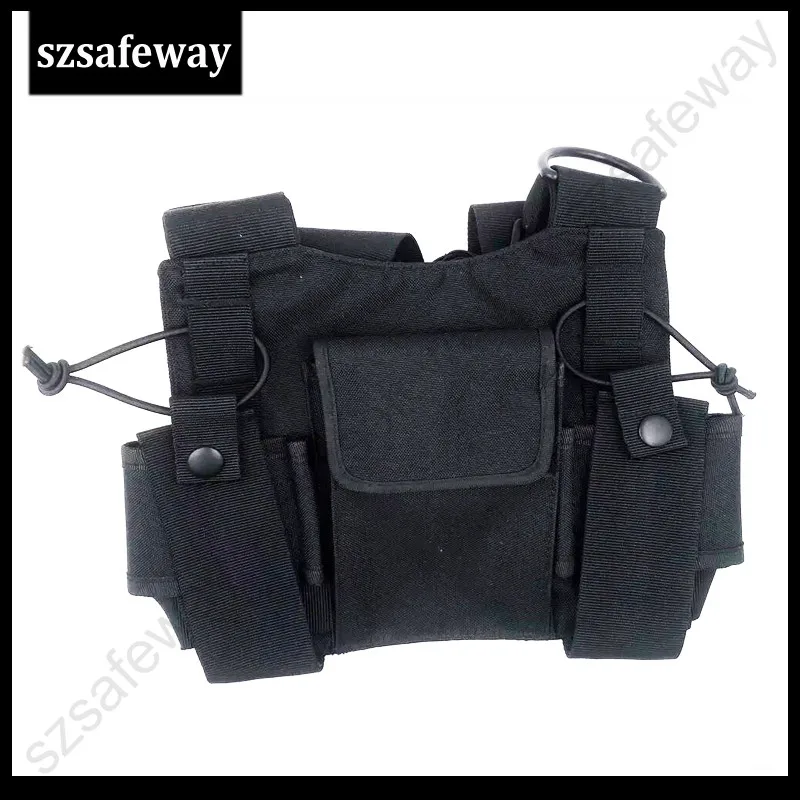 New Two way radio Chest Pocket Pack Backpack Handset Radio Accessory Holder Bag Carry Case for 4