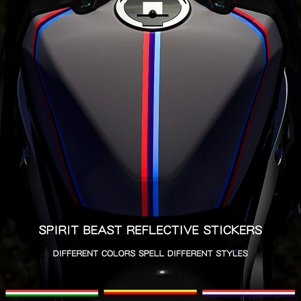 

Spirit Beast Motorcycle Stickers Reflective Tape Warning Prevention Motorbike Car Bike ATV Scooter Moto Motocross Accessories
