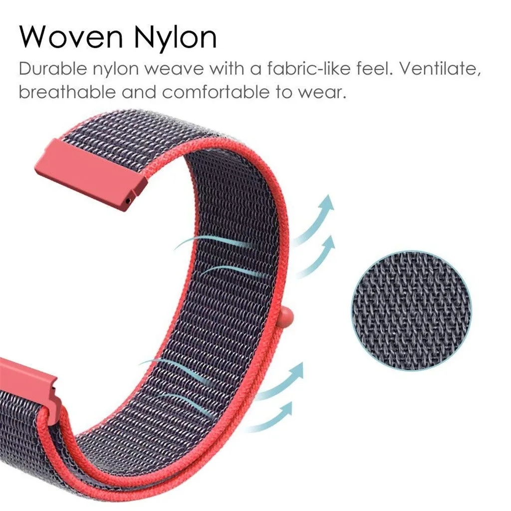 CARPRIE тканый нейлоновый сменный ремешок для часов наручных спортивный Fitbit Versa Lite