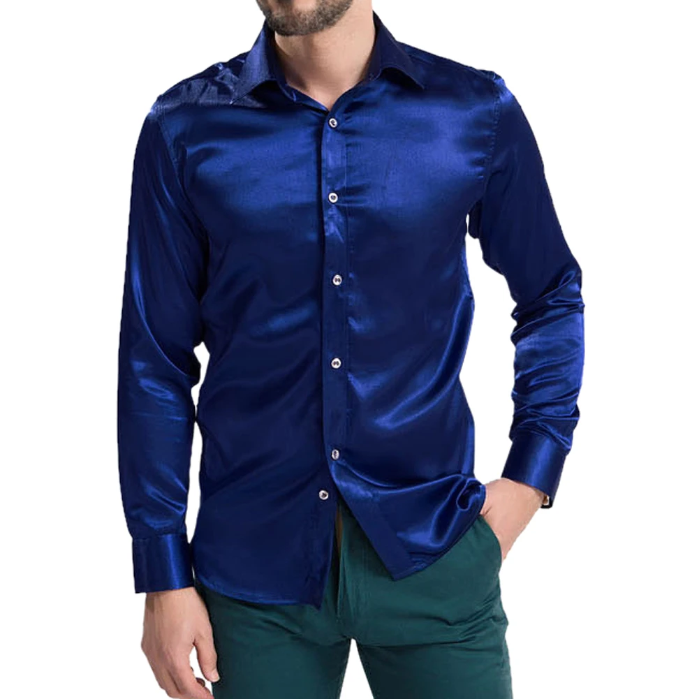 Casual Shirt Shiny Satin|shirt 