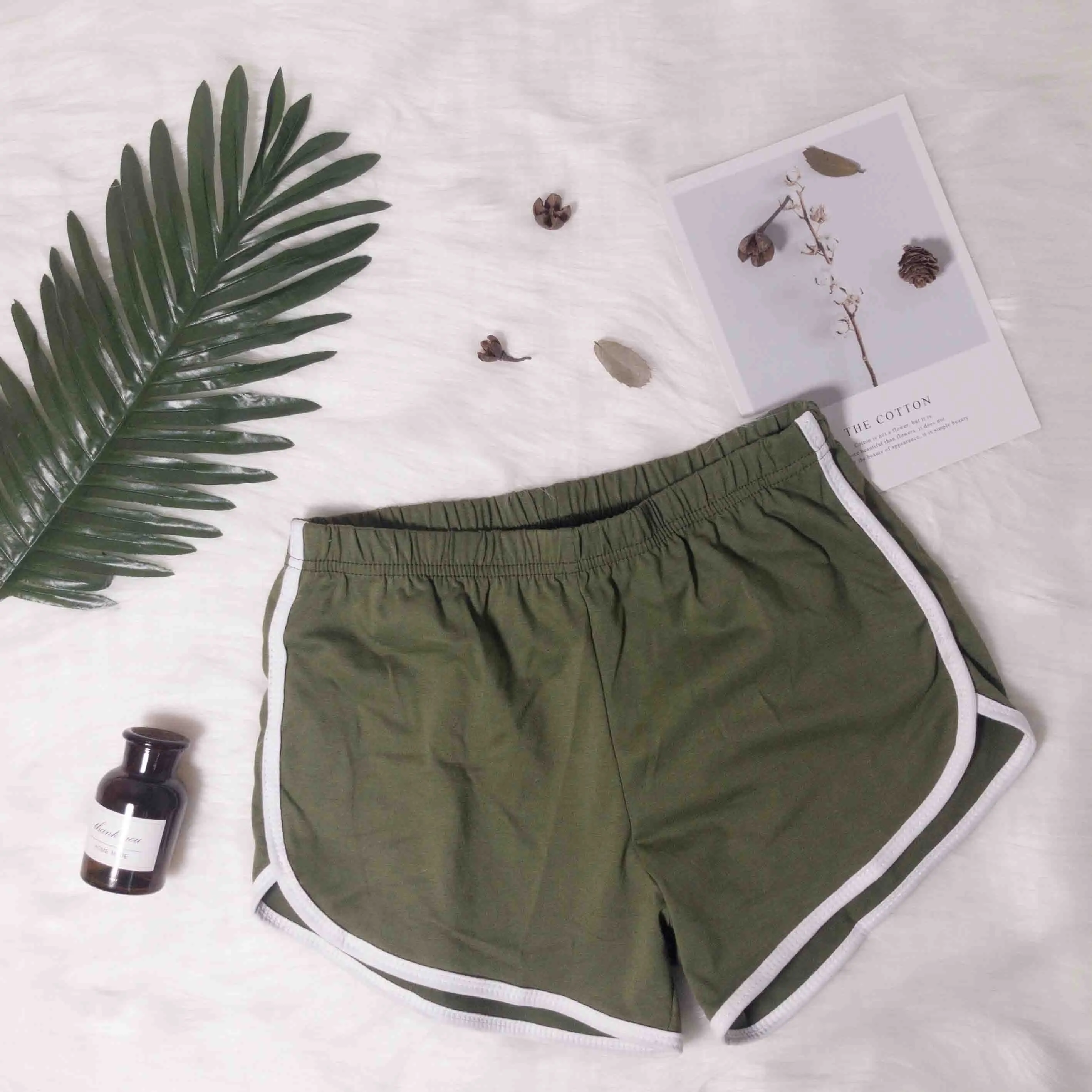 Модные женские повседневные шорты из кусков, летние шорты для фитнеса и тренировок, Женские Эластичные Обтягивающие пляжные шорты - Цвет: Green