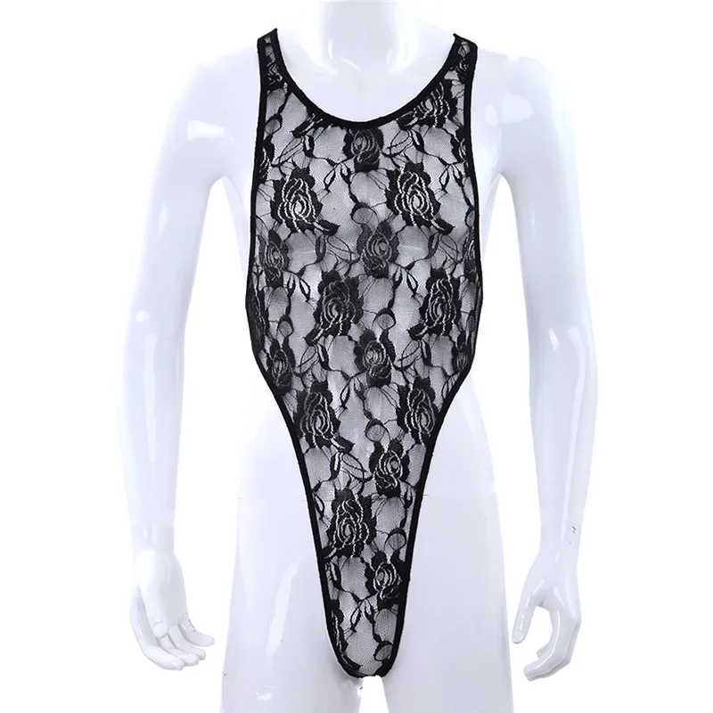 Cosplay&ware Mens One Piece Lingerie Floral Lace Mankini Bodysuit Catsuit Sissy Pouch Body Suit Jumpsuit Nightwear Sleepwear -Zentai shop online HTB1S1hKubuWBuNjSszgq6z8jVXaa.jpg
