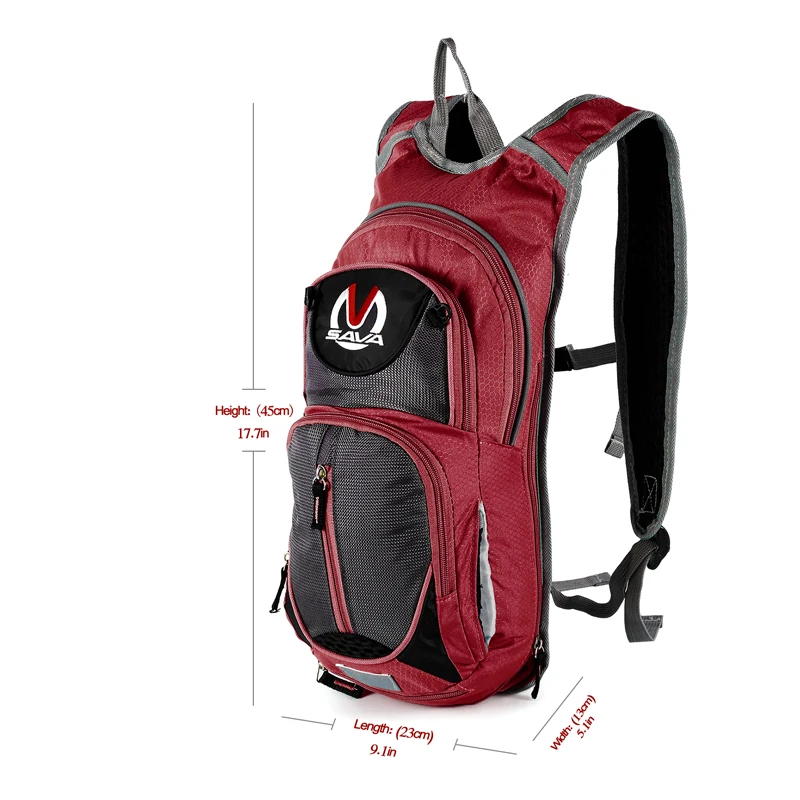 Sava Water Resistant Cycling Backpack Cycle Bike Shoulder Hydration Bladder Bag Biking Rucksack With Safety Reflective Sections