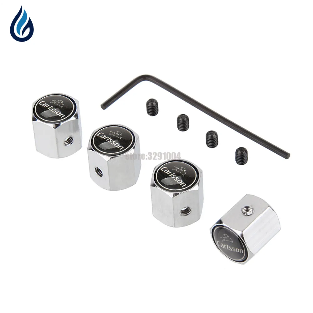 Car Wheel Tire Valve Stems Caps Anti Theft Cover For Mercedes Benz