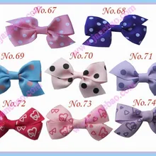 140 шт 2,5 ''разноцветные эксклюзивные заколки для волос для девочек банты для волос с крыльями шеврон банты для волос