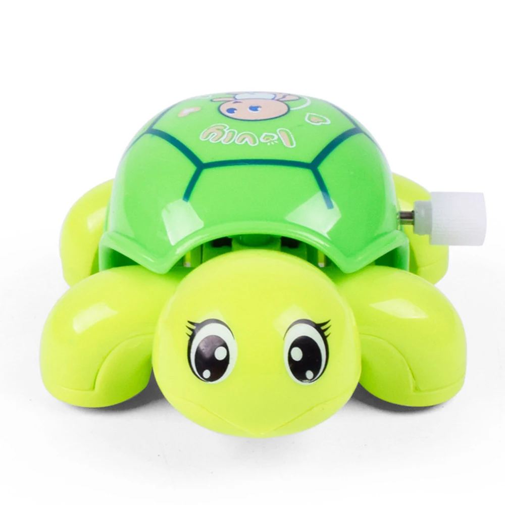 Cute Clockwork Tortoise Cartoon Animal Turtles Baby Toys Infant Crawling Wind Up Toy Educational Kids Classic Toy Random Color